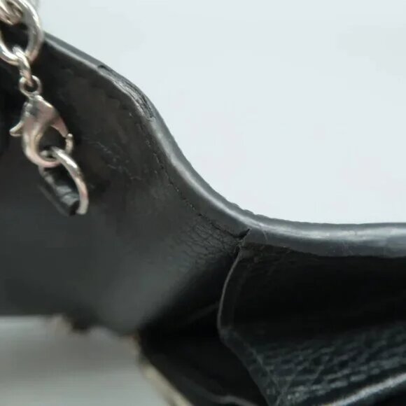 100% Authentic GUCCI Dionysus Black Leather Shoulder Bag - Picture 9 of 12